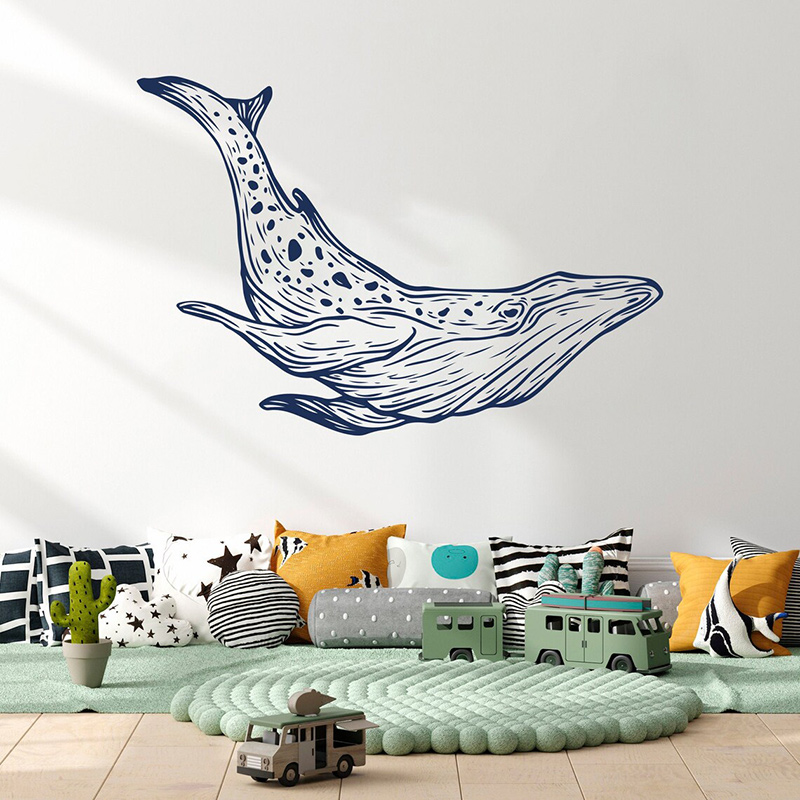 Baby Nursery Mural Wallpaper - Wal Wandt attoos nautische Wohnkultur Kinderzimmer
