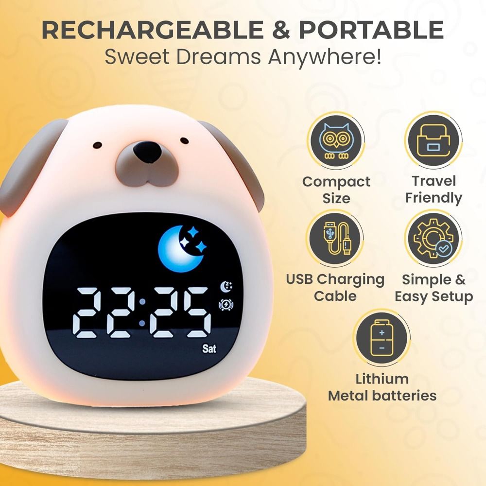 Sound Sleep Trainer Clock - Neuer Heller Wecker im Hundedesign mit