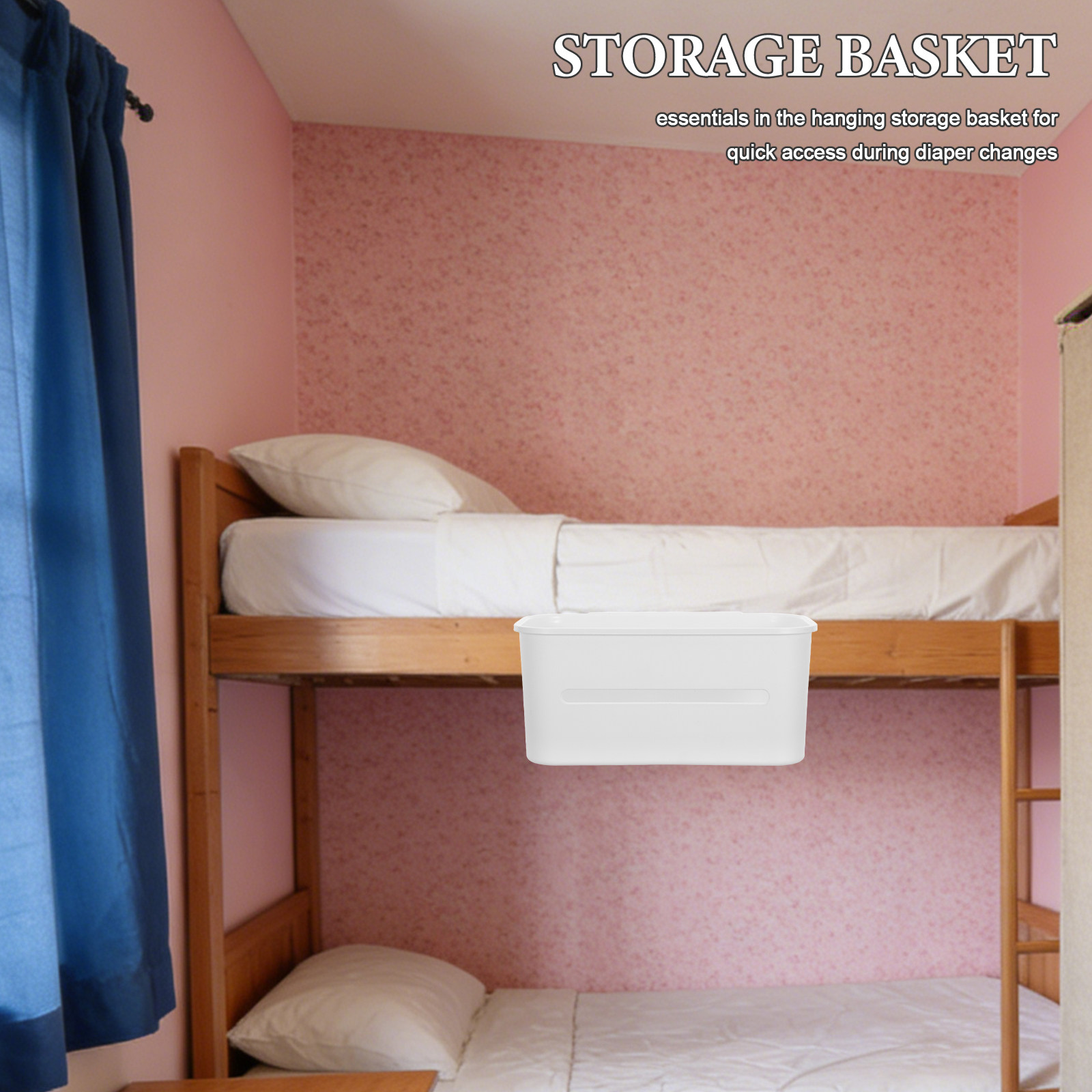 Baby Nursery Package - Hängender Aufbewahrungskorb für Babybett, Organizer für