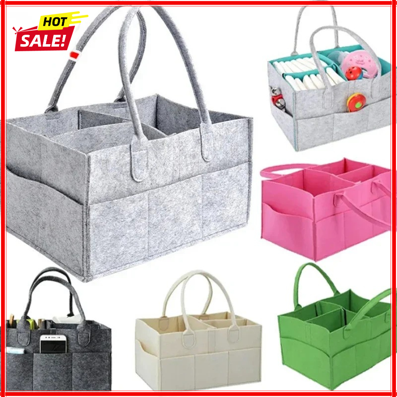 Baby Nursery Package - Baby-Windeltasche, Organizer, tragbare Aufbewahrungstasche, Wickeltisch- und