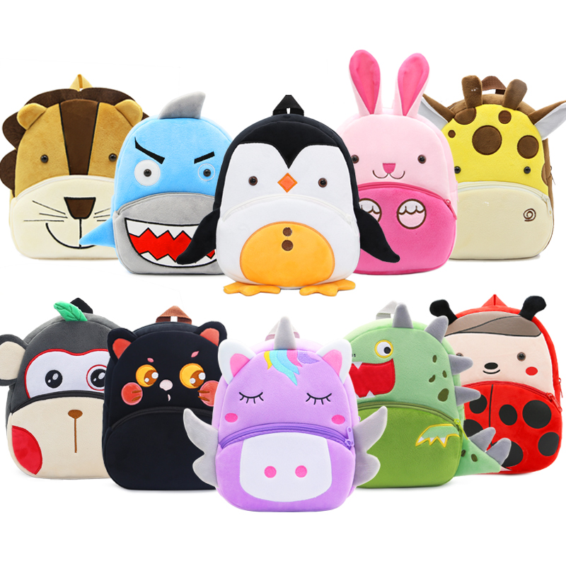 Baby Nursery Backpack - Niedliche Tiere Cartoon Plüsch Kinder Rucksäcke