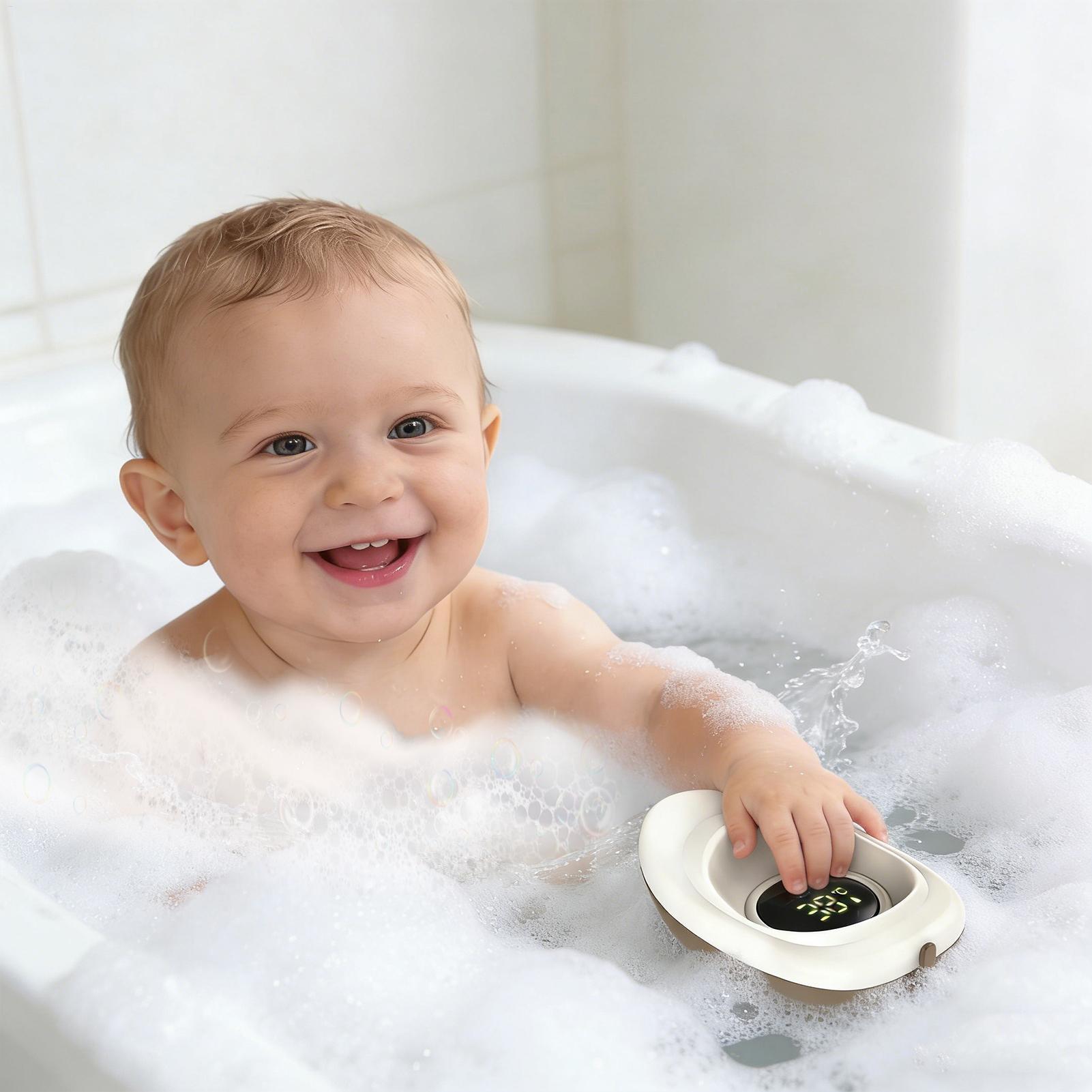 Baby Nursery Temperature - Kinder-Badewannenmonitor: Smarte Sicherheits- und niedliche schwimmende