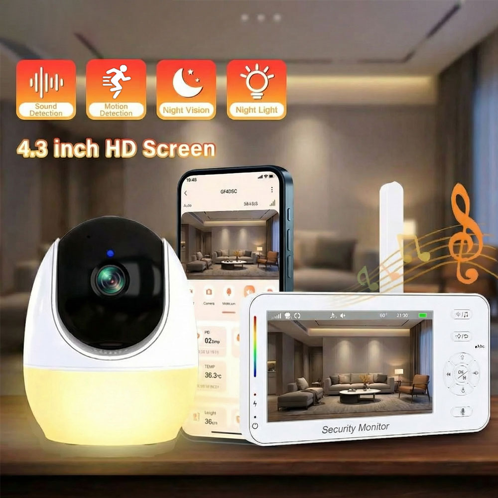 4,3-Zoll-Video-Babyphone mit K – Baby Nursery Temperature Bewertung und Preis