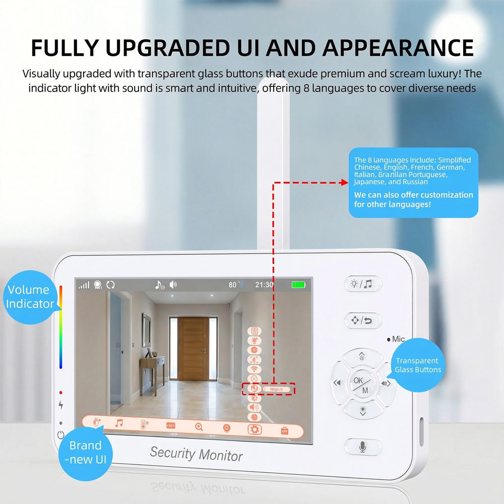 4,3-Zoll-Video-Babyphone mit K – Baby Nursery Temperature Bewertung und Preis