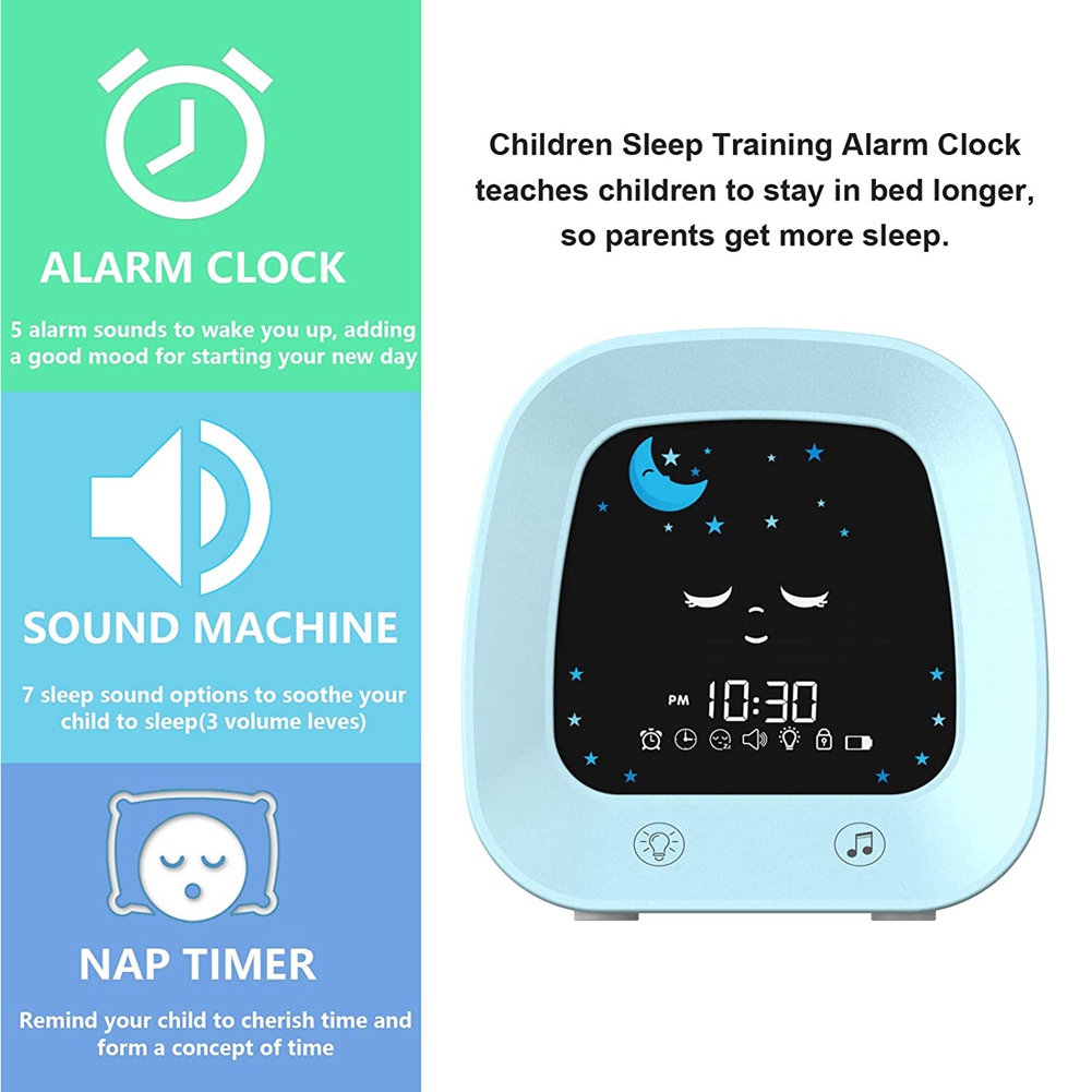 A23E-1 Kinderwecker, Schlaftra – Sound Sleep Trainer Clock Bewertung und Preis