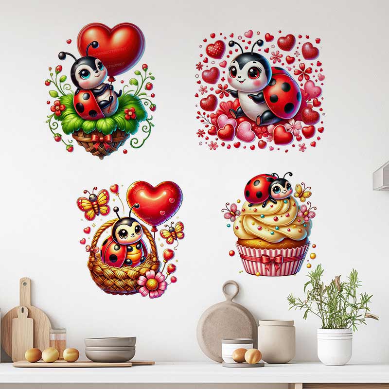 Niedlicher Marienkäfer-Wandauf – Baby Nursery Mural Wallpaper Bewertung und Preis