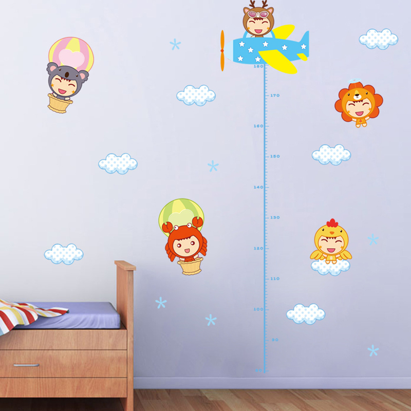 Cartoon Kinder Höhe Wand Aufkl – Baby Nursery Mural Wallpaper Bewertung und Preis