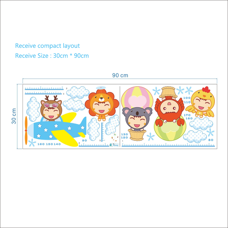 Cartoon Kinder Höhe Wand Aufkl – Baby Nursery Mural Wallpaper Bewertung und Preis