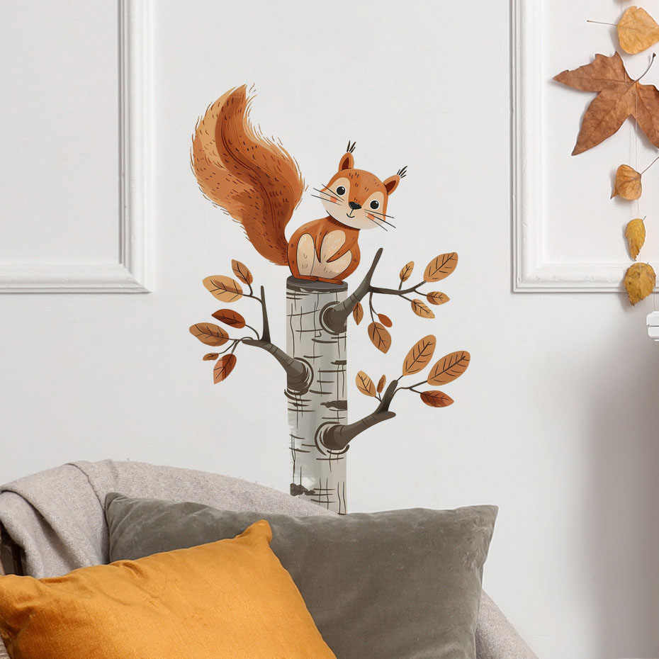 Cartoon-Eichhörnchen in einem  – Baby Nursery Package Bewertung und Preis