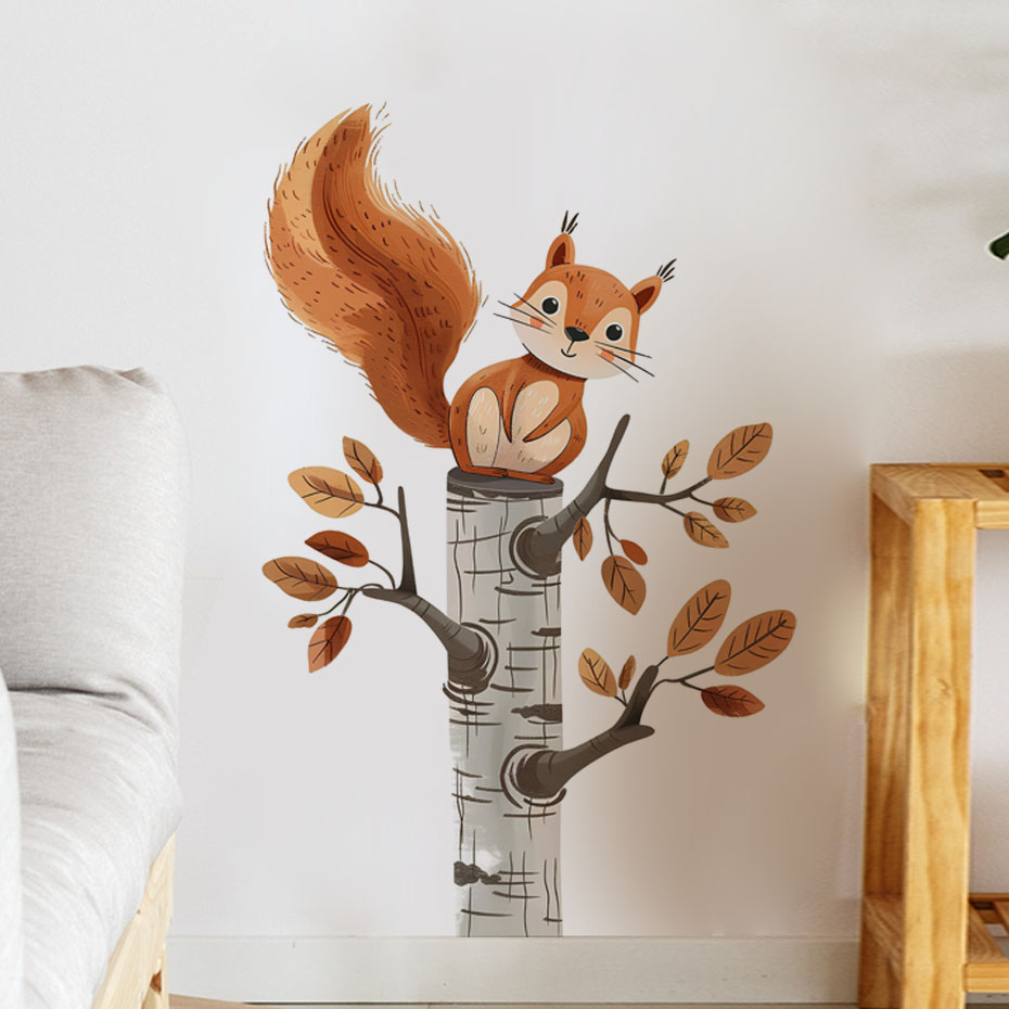 Cartoon-Eichhörnchen in einem  – Baby Nursery Package Bewertung und Preis