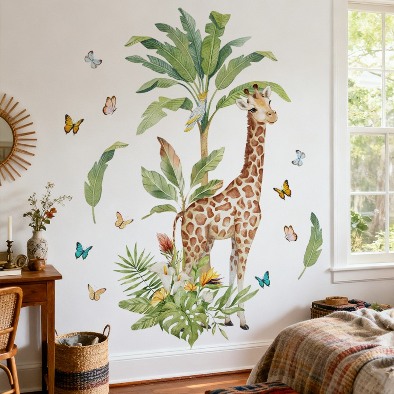 Großer Waldtier-Giraffe-Wandau – Baby Nursery Mural Wallpaper Bewertung und Preis