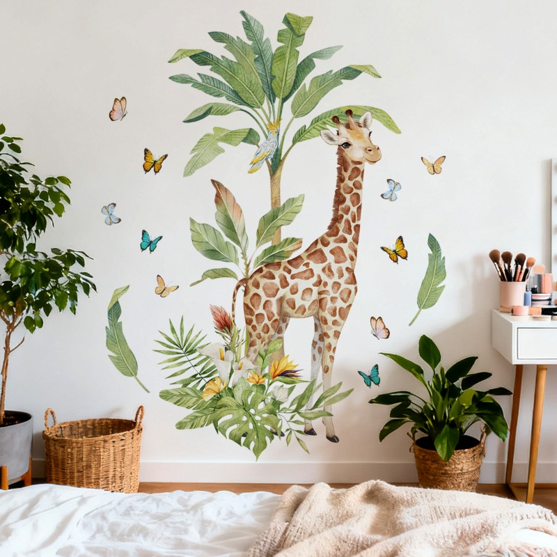 Großer Waldtier-Giraffe-Wandau – Baby Nursery Mural Wallpaper Bewertung und Preis