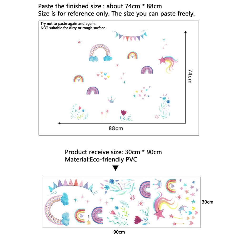 Cartoon-Regenbogen-Sterne Wand – Baby Nursery Mural Wallpaper Bewertung und Preis