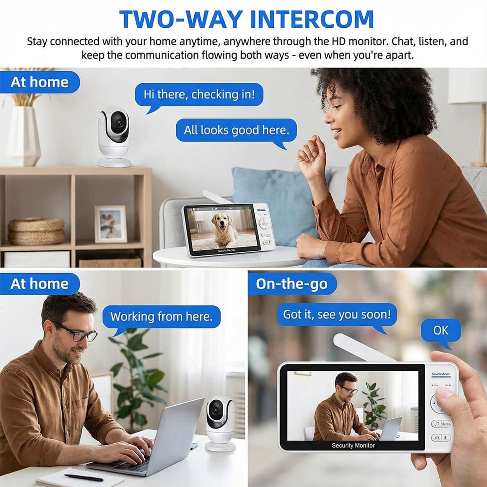 7-Zoll-Babyphone mit großem Bi – Baby Nursery Temperature Bewertung und Preis