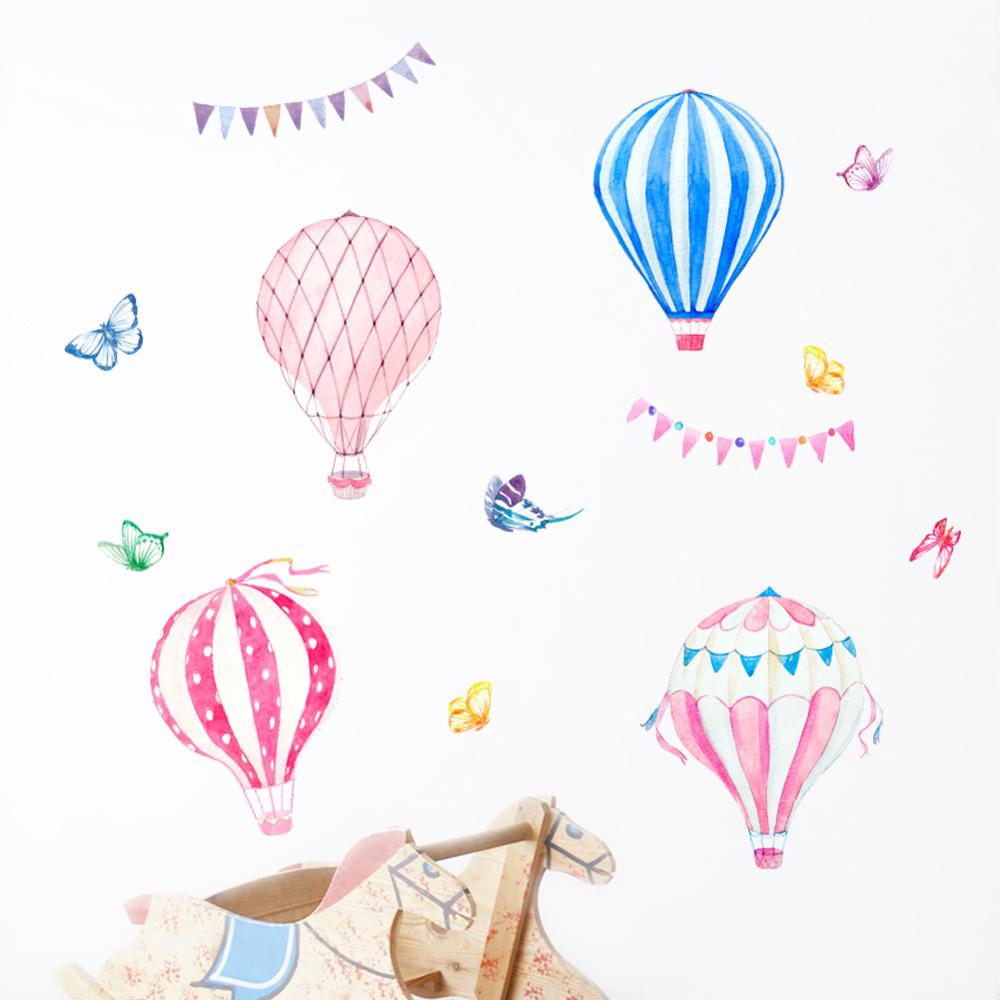 Cartoon Heißluftballon Wandauf – Baby Nursery Mural Wallpaper Bewertung und Preis
