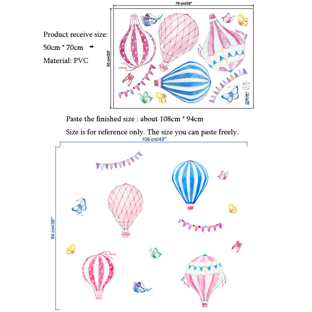 Cartoon Heißluftballon Wandauf – Baby Nursery Mural Wallpaper Bewertung und Preis