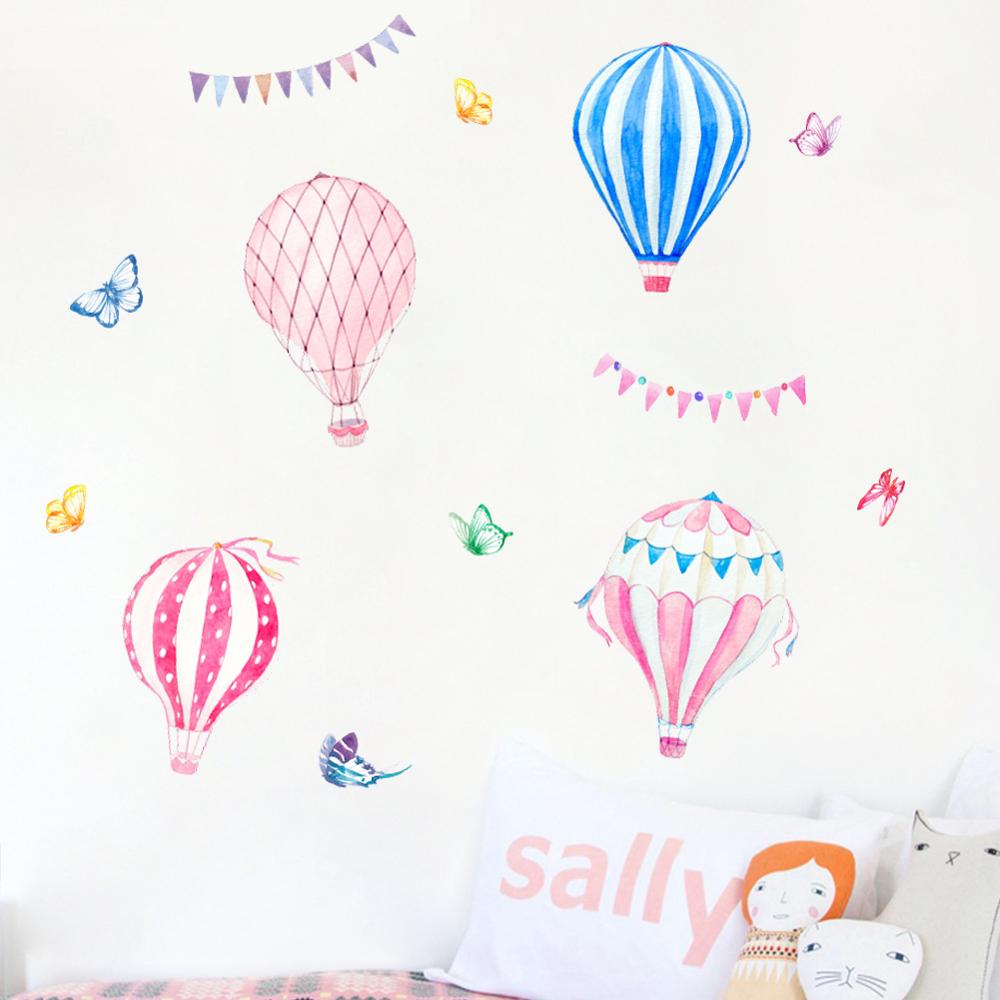 Cartoon Heißluftballon Wandauf – Baby Nursery Mural Wallpaper Bewertung und Preis
