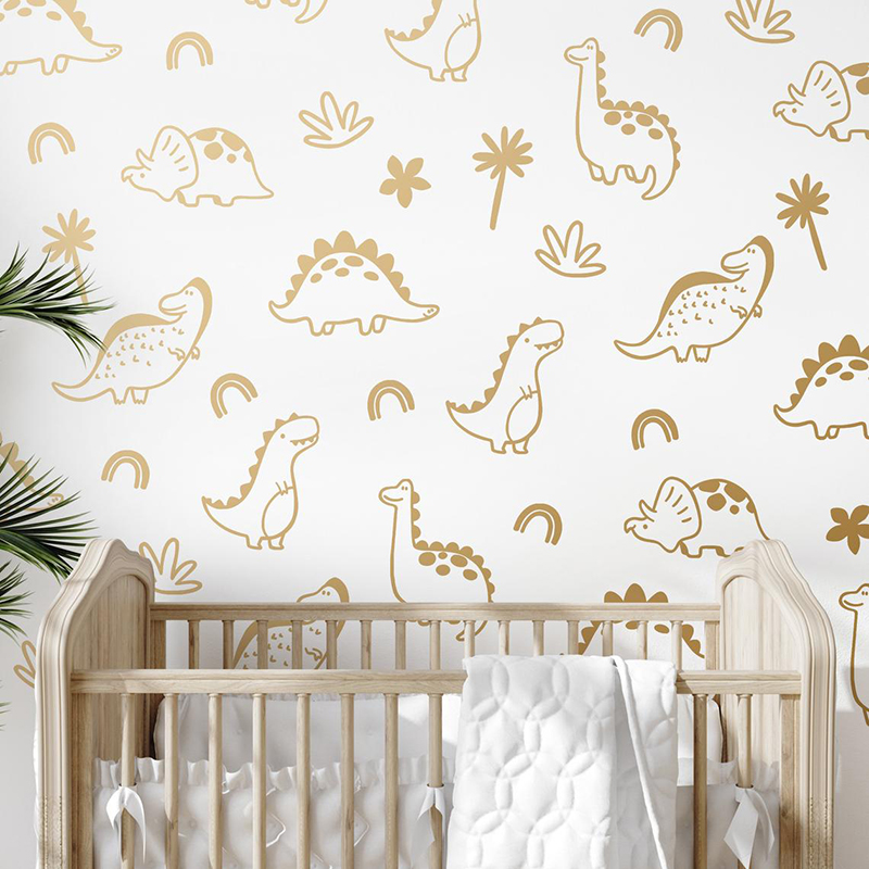 Geometrischer Dinosaurier Baum – Baby Nursery Package Bewertung und Preis