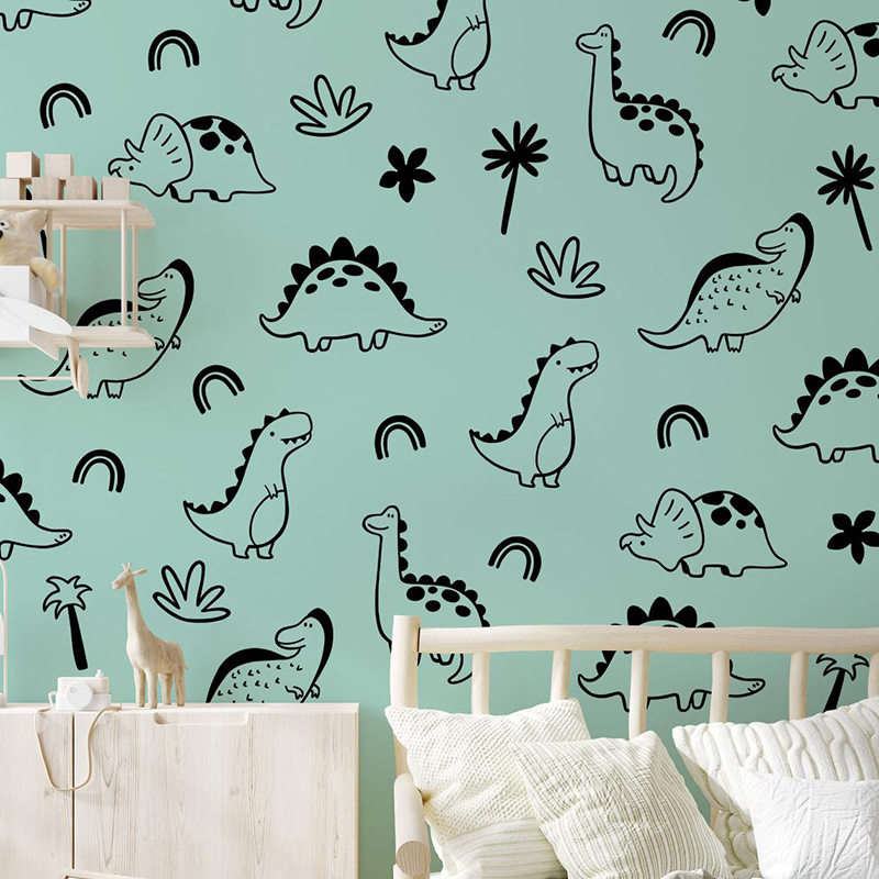 Geometrischer Dinosaurier Baum – Baby Nursery Package Bewertung und Preis
