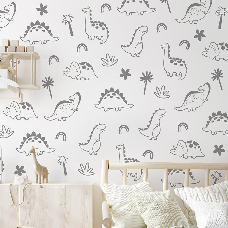 Geometrischer Dinosaurier Baum – Baby Nursery Package Bewertung und Preis