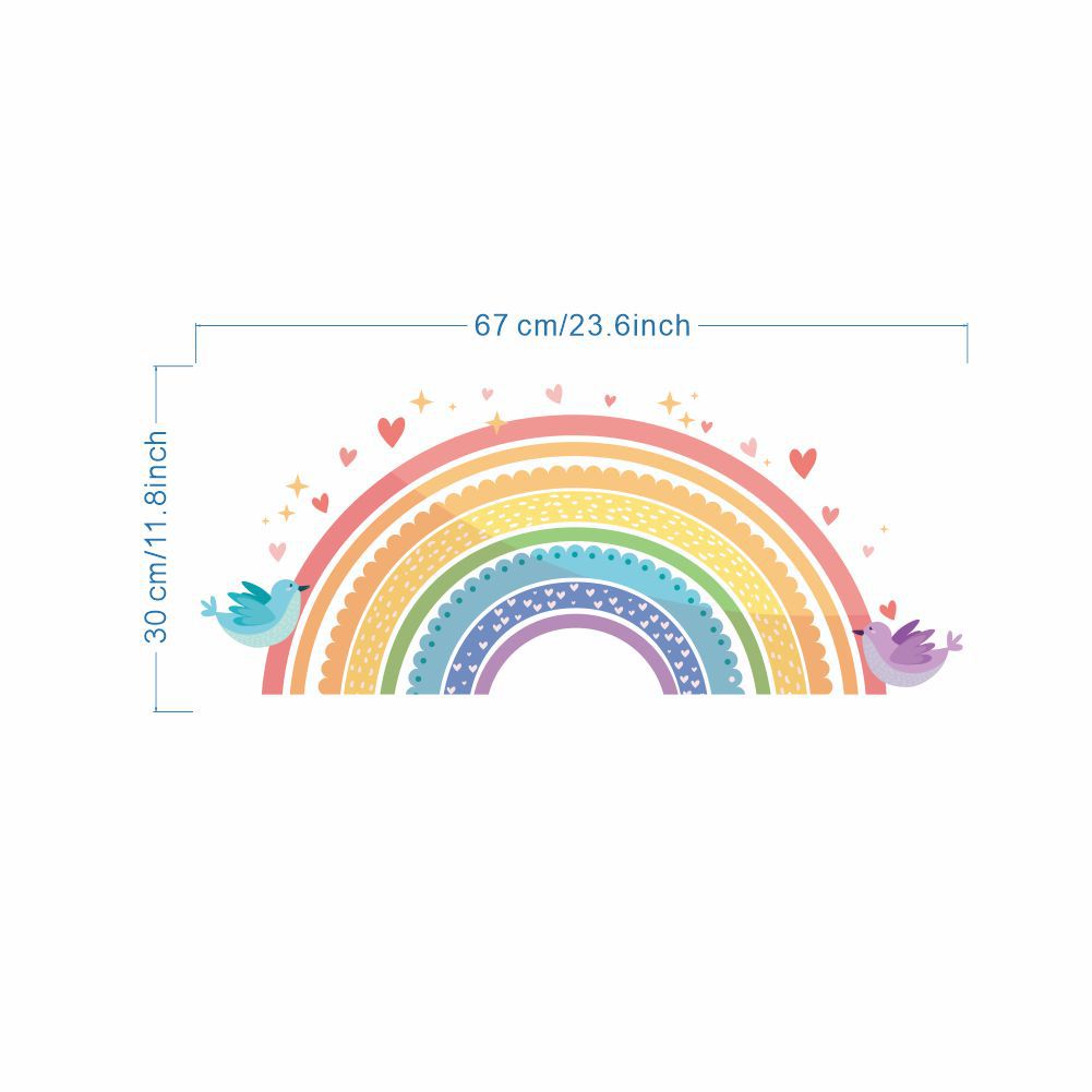 Bunte Regenbogen-Vogel-Liebes- – Baby Nursery Package Bewertung und Preis